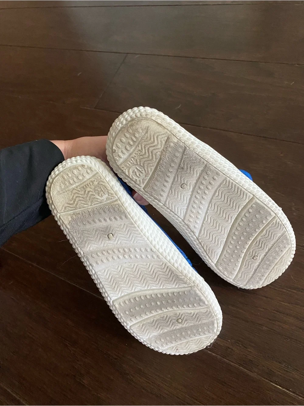 Kids Blue Mesh water shoes with Velcro Strap